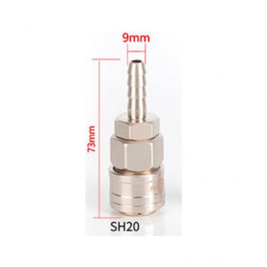 Home Store SH20 Pneumatic Female Coupler + Single Barb Tail Connector Fitting 1/4'' Home Store SH20 Pneumatic Female Coupler + Single Barb Tail Connector Fitting 1/4''
