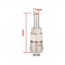 Home Store SH30 Pneumatic Female Coupler + Single Barb Tail Connector Fitting 3/8'' Home Store SH30 Pneumatic Female Coupler + Single Barb Tail Connector Fitting 3/8''
