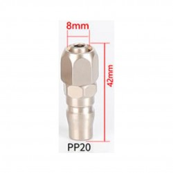 Home Store PP20 Pneumatic Male Coupler + Hose Connector Fitting 1/4'' Home Store PP20 Pneumatic Male Coupler + Hose Connector Fitting 1/4''