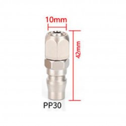 Home Store PP30 Pneumatic Male Coupler + Hose Connector Fitting 3/8'' Home Store PP30 Pneumatic Male Coupler + Hose Connector Fitting 3/8''