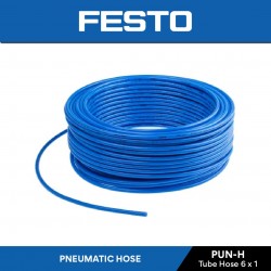 Festo PUN-H Series PU Pneumatic Air Tube Hose Air Compressor Tube 6MM (OD) x 4.0MM (ID) x 1MM (T) x 50M (L) - Blue
