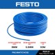 Festo PUN-H Series PU Pneumatic Air Tube Hose Air Compressor Tube 8MM (OD) x 5.5MM (ID) x 1.25MM (T) x 50M (L) - Blue