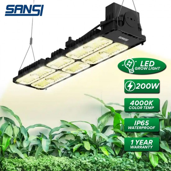 SANSI 200W Dimmable LED Grow Light 4000K Full Spectrum And Sunlight Grow Light Lamp For Indoor Garden Houseplants/Greenhouse SANSI 200W Dimmable LED Grow Light 4000K Full Spectrum And Sunlight Grow Light Lamp For Indoor Garden Houseplants/Greenhouse