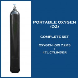 Gas 47L Seamless Steel Cylinder With Oxygen 7.2m3