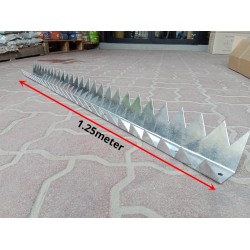 [Type 3] Home Store Galvanised Security Wall Fencing Spikes 1.25M (L) x 80MM (W) x 75MM (H) x 2MM (T)