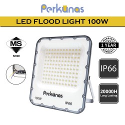 Perkunas 100W LED Flood Light 6500K Daylight 