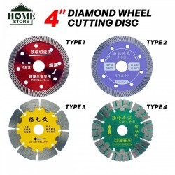 Home Store 4'' Diamond Cutting Wheel Blade For Concrete, Brick, Granite, Paver, Roof Tile