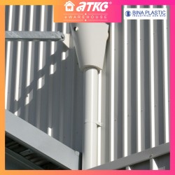 [SIRIM] Bina Plastic UPVC Rainwater Downpipe Heavy Duty 82MM/ 110MM/ 160MM/ 200MM/ 250MM/ 315MM (D) x 5.8M (L)
