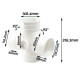 Bina Plastic UPVC Fittings Equal Double Branch Cross Tee 6" x 4" (160MM x 110MM)