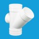Bina Plastic UPVC Fittings 45° Y-Branch (Y-Tee) With I/O 4" 110MM Bina Plastic UPVC Fittings 45° Y-Branch (Y-Tee) With I/O 4" 110MM