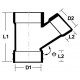 Bina Plastic UPVC Fittings 45° Y-Branch (Y-Tee) 3" 82MM Bina Plastic UPVC Fittings 45° Y-Branch (Y-Tee) 3" 82MM