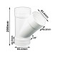 Bina Plastic UPVC Fittings 45° Y-Branch (Y-Tee) 3" 82MM Bina Plastic UPVC Fittings 45° Y-Branch (Y-Tee) 3" 82MM