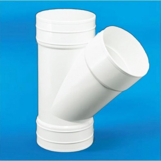 Bina Plastic UPVC Fittings 45° Y-Branch (Y-Tee) 6" 160MM Bina Plastic UPVC Fittings 45° Y-Branch (Y-Tee) 6" 160MM