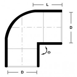 Bina Plastic UPVC Fittings Heavy Duty Bend 6" 160MM
