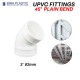 Bina Plastic UPVC Fittings 45° Plain Bend 3" 82MM Bina Plastic UPVC Fittings 45° Plain Bend 3" 82MM
