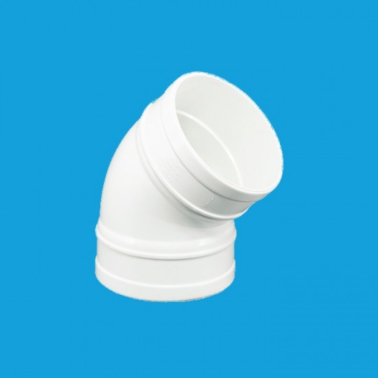 Bina Plastic UPVC Fittings 45° Plain Bend 4" 110MM Bina Plastic UPVC Fittings 45° Plain Bend 4" 110MM
