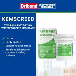 Dribond Kemscreed Two-pack, Fast Drying, Waterproofing Membrane 20KG (Powder)