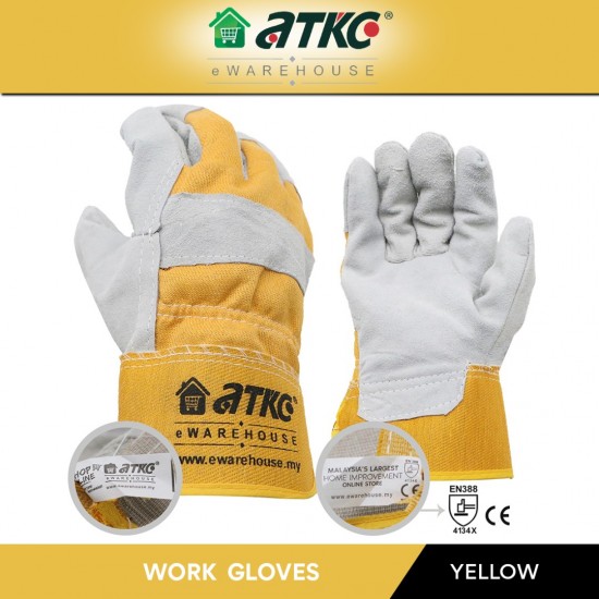 ATKC® MaxGlove Workglove Cowhide Semi Leather 10½'' (PAIR) ATKC® MaxGlove Workglove Cowhide Semi Leather 10½'' (PAIR)