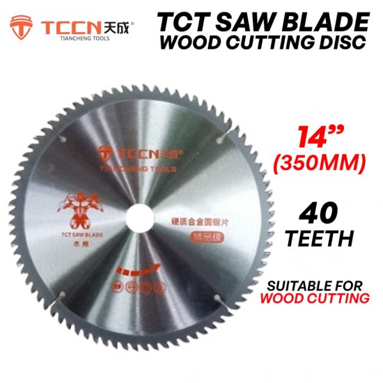 TCCN TCT Saw Blade Wood Cutting Disc 14'' (D) x 40T