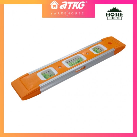 Home Store HT-C93 Torpedo Level Magnetic Mini Aluminium Metal Frame Spirit Level Orange 9'' (230MM)