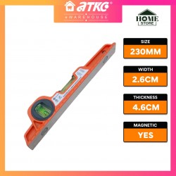 Home Store Solid Core Cast Aluminium Magnetic Spirit Level With 2 Level Bubble 9'' (230MM)