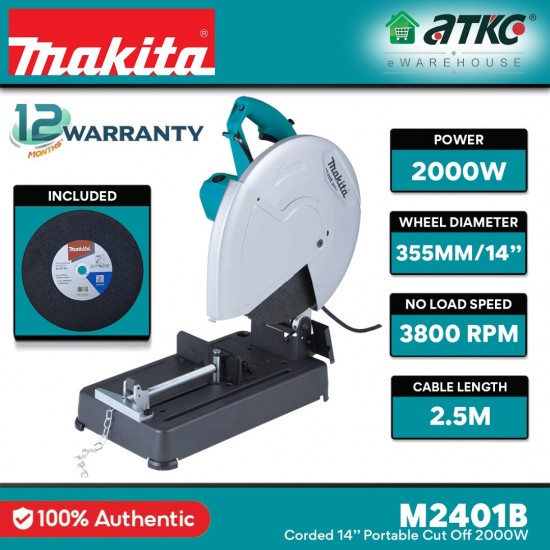 Makita M2401B Portable Cut-Off 14" 2000W Makita M2401B Portable Cut-Off 14" 2000W