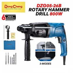 DongCheng DZC05-26B 3 In 1 Rotary Hammer Drill SDS Plus 800W