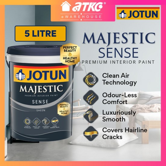 Jotun Majestic Sense Premium Interior Paint For Interior Wall 5L/15L Jotun Majestic Sense Premium Interior Paint For Interior Wall 5L/15L