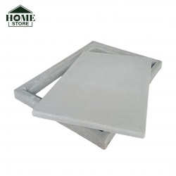 Home Store MC1824 Precast Concrete Manhole Cover With Reinforcement Steel Bars & Fibre Strands 25'' (L) x 19'' (W) x 2'' (T) Home Store MC1824 Precast Concrete Manhole Cover With Reinforcement Steel Bars & Fibre Strands 25'' (L) x 19'' (W) x 2'' (T)