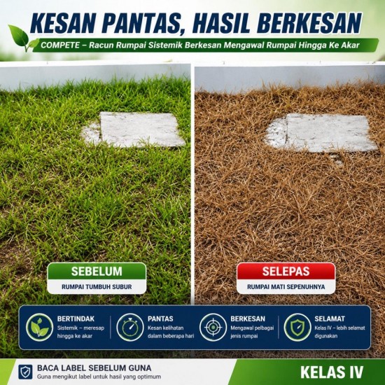 1L Compete Racun Rumput (Kelas IV) 1L Compete Racun Rumput (Kelas IV)