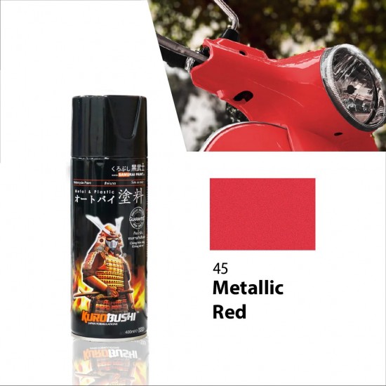 Samurai Paint Metallic Colour 45 Metallic Red 400ML