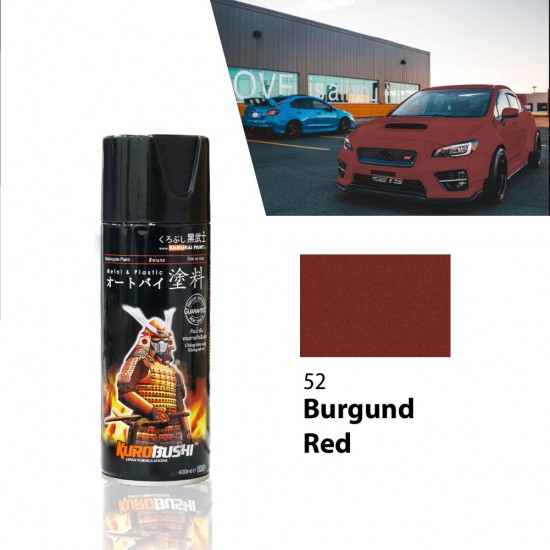 Samurai Paint Metallic Colour 52 Burgund Red 400ML