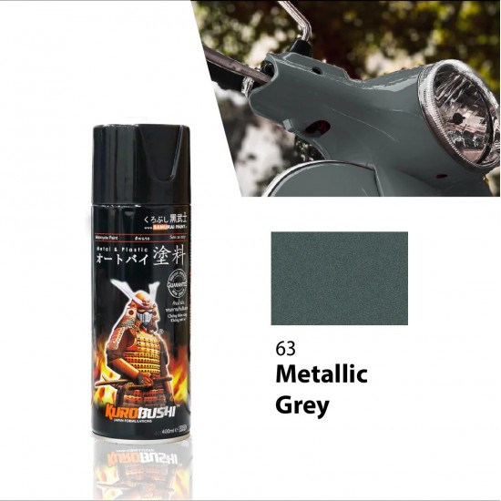 Samurai Paint Metallic Colour 63 Metallic Grey 400ML