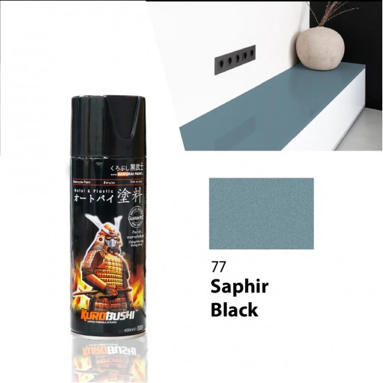 Samurai Paint Metallic Colour 77 Saphir Black 400ML