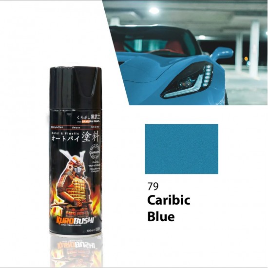 Samurai Paint Metallic Colour 79 Caribic Blue 400ML