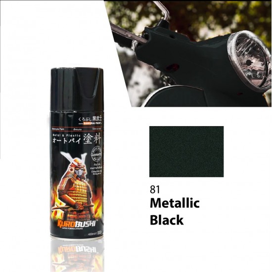 Samurai Paint Metallic Colour 81 Metallic Black 400ML