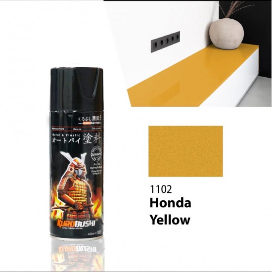 Samurai Paint Metallic Colour 1102 Honda Yellow 400ML