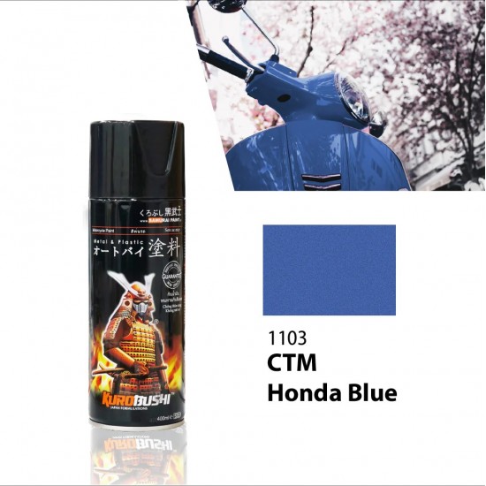 Samurai Paint Metallic Colour 1103 CTM Honda Blue 400ML