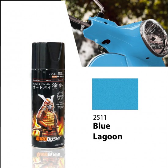 Samurai Paint Metallic Colour 2511 Blue Lagoon 400ML