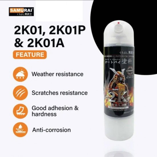 Samurai Paint 2K Coat 2K01 Top Coat Clear 400ML