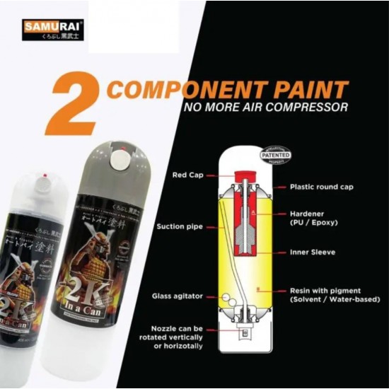 Samurai Paint 2K Coat 2K01 Top Coat Clear 400ML