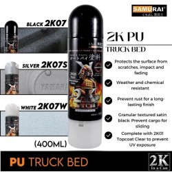 Samurai Paint 2K Coat 2K07W PU Truck Bed White 400ML Samurai Paint 2K Coat 2K07W PU Truck Bed White 400ML