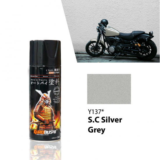 Samurai Paint Yamaha Colour Y137 SS S.C Silver Grey 400ML