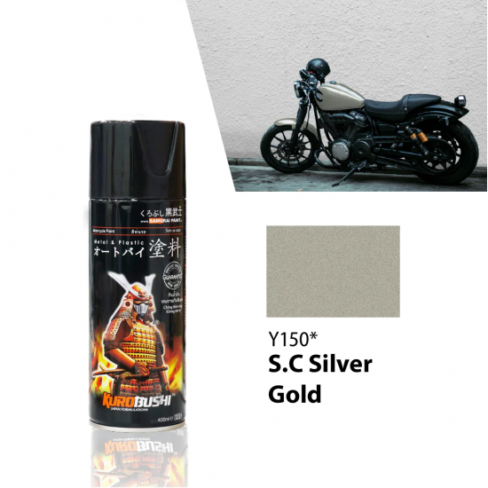 Samurai Paint Yamaha Colour Y150 S.C Silver Gold 400ML