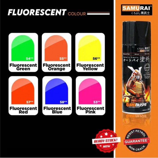Samurai Paint Fluorescent Colour 55 Fluorescent Orange 400ML