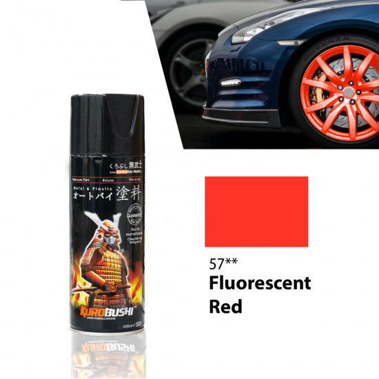 Samurai Paint Fluorescent Colour 57 Fluorescent Red 400ML