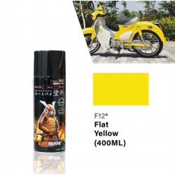 Samurai Paint Flat Colour F12 Flat Yellow 400ML