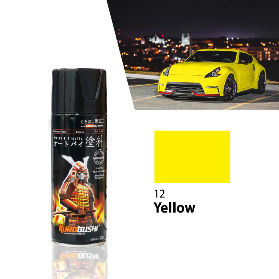 Samurai Paint Standard Colour 12 Yellow 400ML