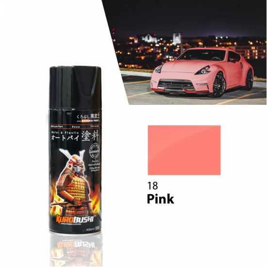 Samurai Paint Standard Colour 18 Pink 400ML