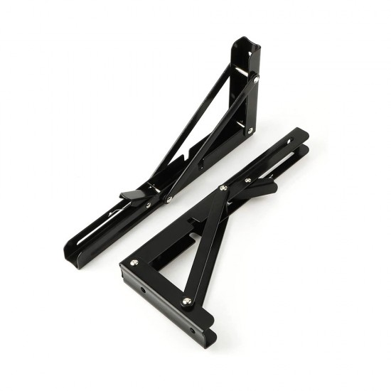 Bosco Adjustable Wall Mounted Folding Shelf L-Bracket (2PCS/SET) - 8"/10"/12"/14"/16"/18"/20" Bosco Adjustable Wall Mounted Folding Shelf L-Bracket (2PCS/SET) - 8"/10"/12"/14"/16"/18"/20"